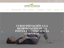 Tablet Screenshot of centroessencia.com